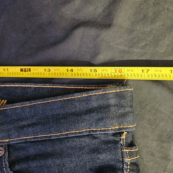 GAP Premium Skinny Dark Blue Jeans Size 6/28 Casual Mid Rise - Picture 6 of 8